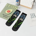 thumbnail image 5 of Salouo Realistic Style Wolf Warrior Pattern Unisex Middle Tube Socks,Middle-Finger Knee High Socks Over The Calf Tube Stocking Crew Stockings for Women and Men Tube Socks, 5 of 8