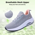 thumbnail image 6 of AOV Women's Arch Support Walking Shoes Athletic Tennis Sneakers for All-Day Comforts,Size 8 GrayPink, 6 of 6
