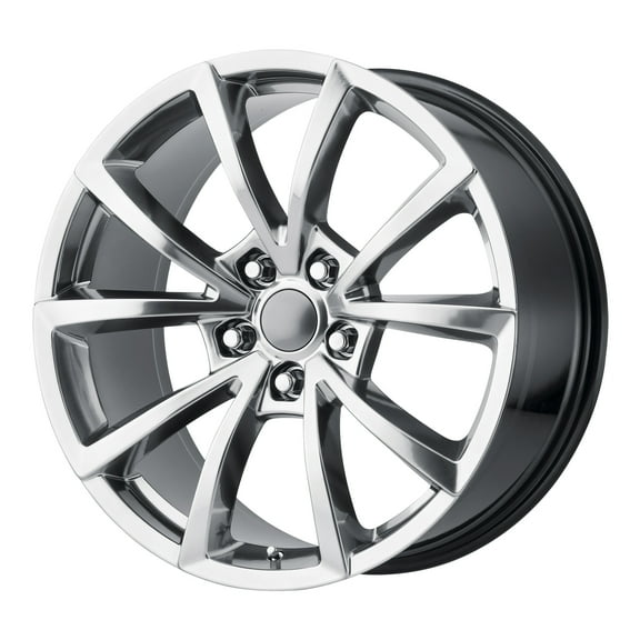 OE Creations Aluminum Rim PR184 20X10in Hyper Silver Dark Finish, 184H-217350