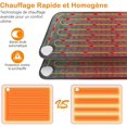 thumbnail image 3 of Electric And Hot Heating Pad 6 Temperature Levels, 40*76cm Heating Pad, Back Heating Pad With 90 Min Automatic Shut-off, Machine Washable Dark Gray, 3 of 5