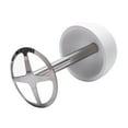 thumbnail image 4 of Soporte para cepillo de dientes, para maquinilla de afeitar, encimera de tocador de baño, organizador de baño de cepillo de dientes de acero inoxidable (blanco), 4 of 4