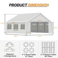 thumbnail image 5 of Aoodor 20 x 20 ft. Marquee Party Tent with Church Window Sidewalls ,Waterproof Pavillion Tent ,Outdoor Event Tent,Wedding Party Tent - White, 5 of 10