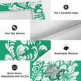 thumbnail image 6 of Green Boho Outdoor Rug for Patio/Deck/Porch, Non-Slip Large Area Rug 6 x 9 Ft, Vintage Classic Bohemia Flower Textured Indoor Outdoor Rugs Washable Area Rugs, Reversible Camping Rug Carpet Runner, 6 of 8