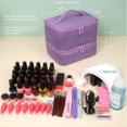 thumbnail image 4 of Organizador de Esmaltes ButterFox de Doble Capa en Lavanda, 4 of 8