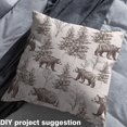 thumbnail image 3 of Brown Bear Decorative Fabric,Hunting Bear Indoor Outdoor Fabric,Wild Animal Wildlife Upholstery Fabric,Pine Trees Material By The Yard,Vintage Farmhouse Art Fabric,1 Yard, 3 of 5