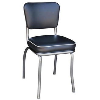 Richardson Seating Corp 4210ZBU 4210 Diner Chair -Zodiac Burgandy