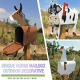 thumbnail image 2 of Large Iron Mailbox - Rust-Resistant, All-Metal Design, Ideal for Home or Outdoor Decor, 2 of 8