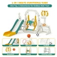 thumbnail image 3 of KORIMEFA Toddler Slide, 6 in 1 Toddler Playset - Upgrade with Kids Slide, Swing, Soccer and Ring Toss for Age 1-3, Indoor and Outdoor Playground, 3 of 16