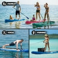 thumbnail image 3 of Santasup Blow Up Paddle Board Blue Inflatable Paddle Board for Adults, 10ft Sup Board with Accessories, Non-Slip Deck, Travel Backpack Wide Stance, 3 of 6