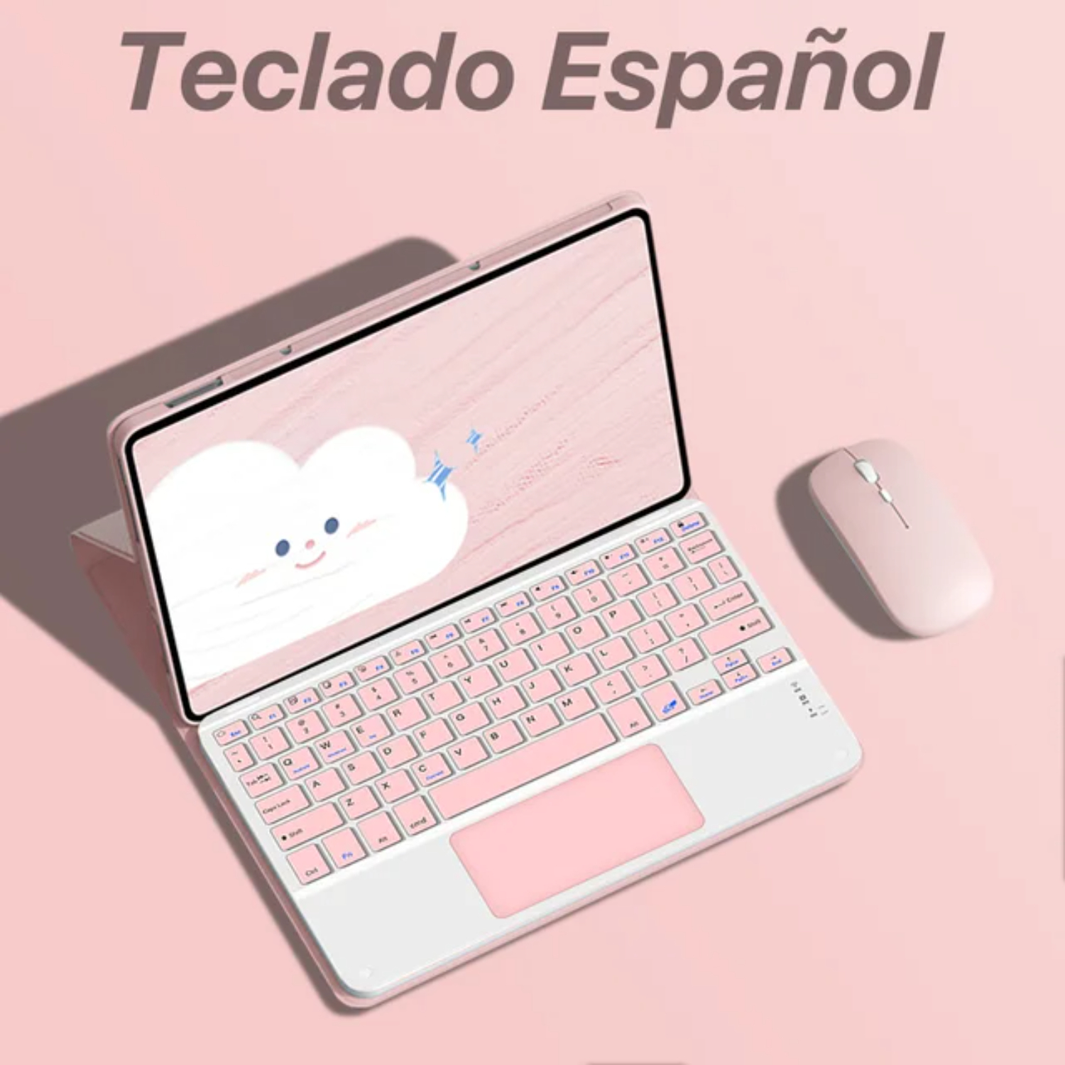 Pre-Owned YNGYFEA Case Tab A7 10.4 A8 10.5 S6 Lite 10.4 S7 S8 S9 11 S7 Plus S7 FE S8 Plus S9 Plus 12.4 with Bluetooth Keyboard