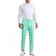 thumbnail image 2 of Pantalones de cuadros INSPIRE CHIC para hombre, corte regular, frente plano, pantalones de negocios de color contrastante, 2 of 6