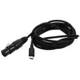 thumbnail image 5 of FRCOLOR Black Connector Cable for Mic with Stable Audio Transmission XLR Female to Type-C Compatible, 5 of 7