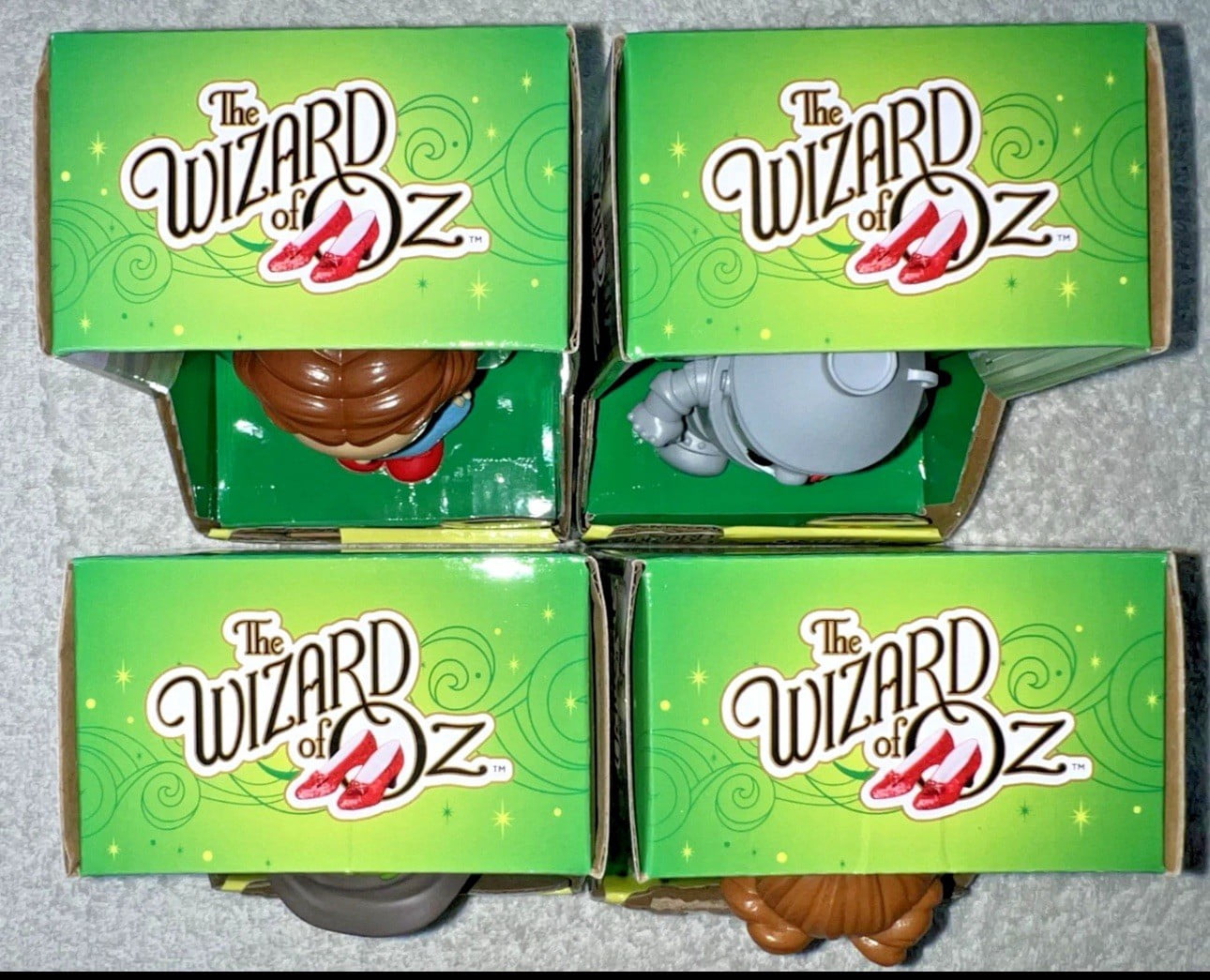 The Wizard of Oz OOSHIES Collectable Figures Set of 4 Dorothy Tin