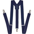 thumbnail image 1 of HSHDLDF Mens Suspenders 1" Inch Elastic Adjustable Y-Back Clip-on Suspender, 1 of 7