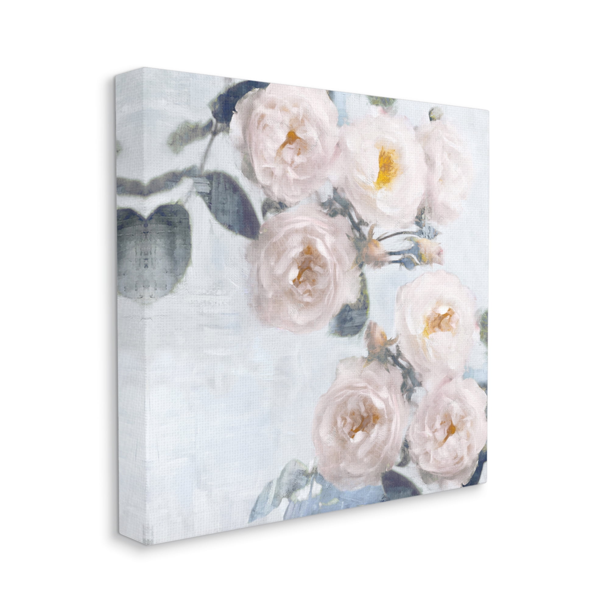 Stupell Delicate Pink Roses Arrangement Botanical & Floral Painting Gallery Wrapped Canvas Print Wall Art