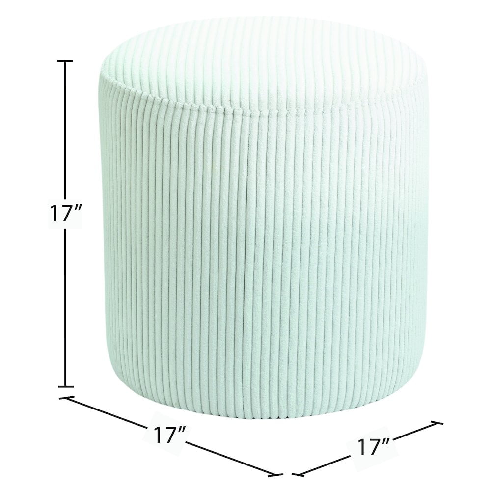 Meridian Furniture Roy Cream Ottoman/Stool