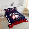 thumbnail image 4 of Erosebridal Football Print Bedding Twin Comforter Set,Ball Gamer Down Comforter,Sport Decor,Reversible,Lightweight,2 Piece, 4 of 7