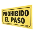thumbnail image 2 of Letrero Prohibido El Paso Hyko Plástico Amarillo 15.3X35.5 C, 2 of 3