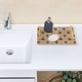 thumbnail image 7 of Bath Accessories Sets Single Print Decorative Tray With Handle For Home Bathroom Bedroom Spades Dark Brown, 7 of 7