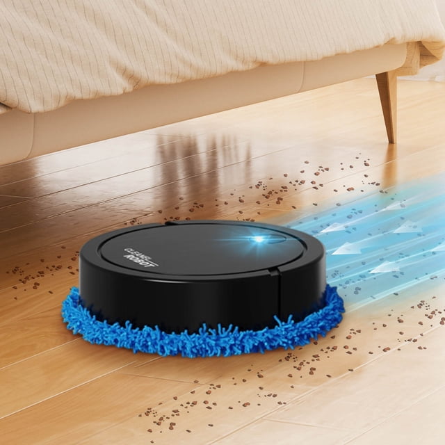 Quiet Spray Mopping Robot Vacuum, Rechargeable Dry/Wet Cleaning Machine for Home, Automatic Navigation for Tile and Hardwood Floors