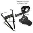 thumbnail image 2 of Automatic Telescopic Tape Measure and Body Fat Caliper-Body Measuring Tape Portable and Ergonomic for Fitness, Weight Loss, Tailoring, 2 of 6