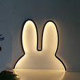 thumbnail image 2 of relayinert Rabbit Nightlight LED Lamp USB for Children s Room Cute and Decorative Black 29x30cm 1Set, 2 of 6