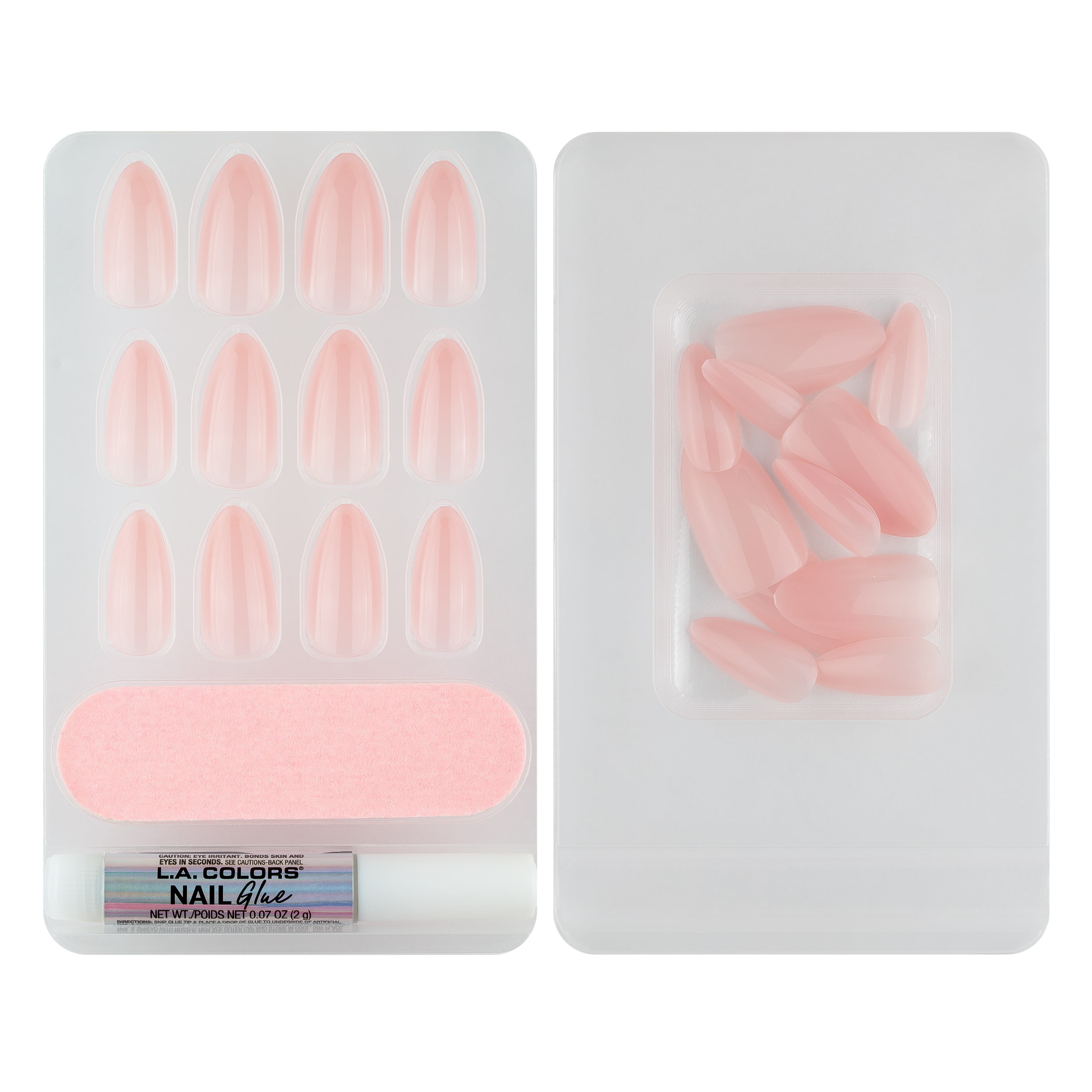 L.A. COLORS Jelly Crush Nail Tip, Gelato, 26 Piece