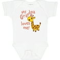 thumbnail image 3 of Inktastic My Grandpa Loves Me Cute Giraffe Boys or Girls Baby Bodysuit, 3 of 5