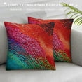 thumbnail image 3 of Turquoise Red Speckled Wood Pillow Case,, 3 of 5