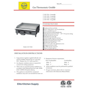 60 in. Commercial Five Burner Thermostat Stainless Steel Griddle 150,000BTU Countertop Flat Top Grill Natural Gas