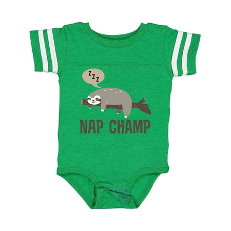 

Inktastic Sloth Nap Champ New Baby Gift Baby Boy or Baby Girl Bodysuit