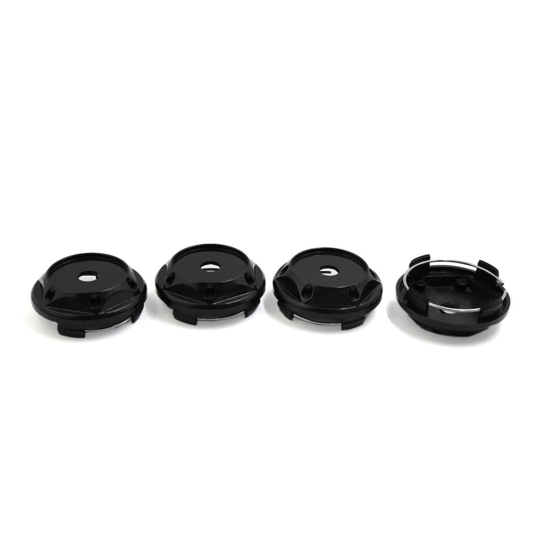 Car 68mm Dia Wheel Center Hub Cap Cover Guard 6 Clips 4pcs