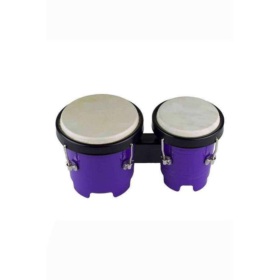 Directly Cheap Junior Kids Percussion Double Lap Bongo Drums, 4" and 5