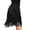 Black, variant on YM YOUMU Women Asymmetry Tassel Latin Dance Skirt Split Leg Fringe Skirt for Ballroom Tango Salsa Practice