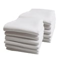 thumbnail image 3 of 12Pcs Solid White Solid Color Cotton Hankies Square Men Women Gift, 3 of 8