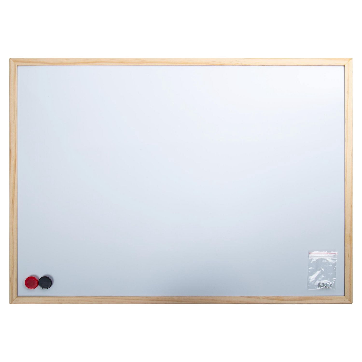 Office Works Wooden Magnetic Dry-Erase Whiteboard Set
