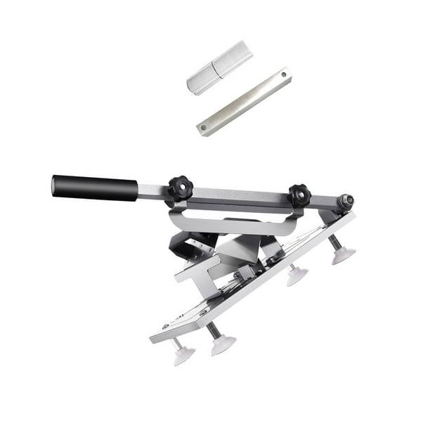 Naiovety Rebanadora de carne congelada Máquina rebanadora de carne de res de acero inoxidable Mango antideslizante portátil Herramienta para Cocina y Comedor Tipo 2