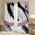thumbnail image 2 of Black Grey Pink Curtains & Drapes Brush Strokes Oil Painting Curtains, Gradient Abstract Vintage 30%-50% Blackout Curtains Ombre Graffiti Living Room Curtains, Contemporary Modern Window Curtains, 2 of 5