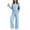 Sky Blue #28, variant on WULMLEO Two Piece Fall Sweatsuits for Women Solid V Neck Long Sleeve Sweatshirts Wide Leg Pants Sets Casual Comfortable Tracksuit Loungewear Outfits with Pockets Black M