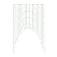 thumbnail image 2 of 23.6" High Clear Crystal Door Beads Beaded Curtains for Doorways Windows Arched w/ Adhesive Hook Clear, 2 of 8