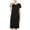 Black, variant on Jgppe Women's Summer Dresses Casual T Shirt Dress Solid Color Loose Short Sleeve Tunic Dress Sleepshirt Pajamas