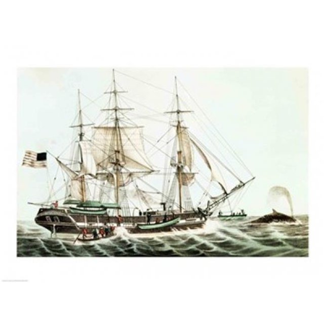 American Whaler Poster Print - 36 x 24 in. - Large