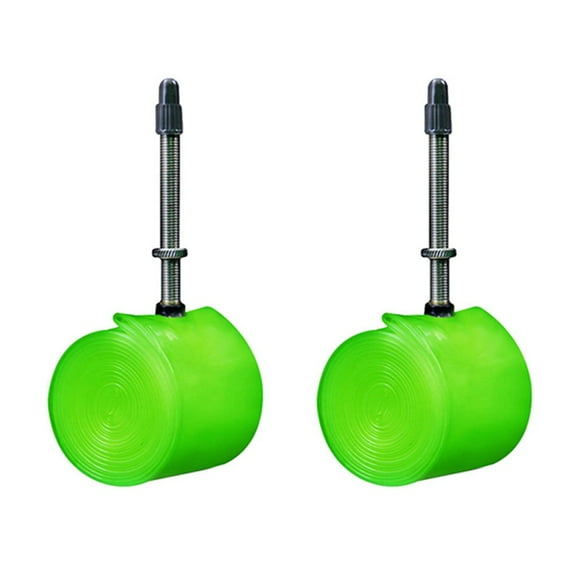 2X Bicycle Inner Tube UltraLight Road Bike TPU Tire 700C 18 23 25 28 32C Length French Valve Inner Tube 80mm,2 x Super Light Bicycle Inner Tube,Green