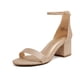 thumbnail image 1 of Dream Pairs Sandalias de tacón bajo con correa en el tobillo para mujer, zapatos de vestir de fiesta con punta abierta, LOW-CHUNK Dream Pairs LOW-CHUNK, 1 of 5