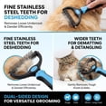 thumbnail image 3 of Dual-Sided Pet Grooming Comb for Dogs & Cats, Deshedding and Dematting Brush for Tangles, Knots & Loose Fur, 3 of 6