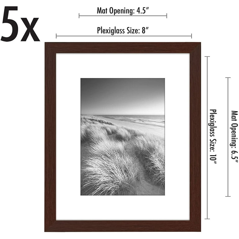 upsimples 8x12 Picture Frame Set of 5,Display Pictures 6x8 with