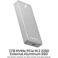 thumbnail image 5 of Sabrent Rocket Nano 2TB USB 3.2 10Gb/s External Aluminum SSD (Silver) (SB-2TB-NANO), 5 of 9