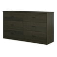 Mainstays Classic 6 Drawer Dresser, Espresso
