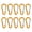 Gold, variant on Aspire 10 Pack Carabiners Clip Metal Gourd-Shaped, 3-Inch Carabiner for Keychain Aluminum Spring Snap Clips Assorted