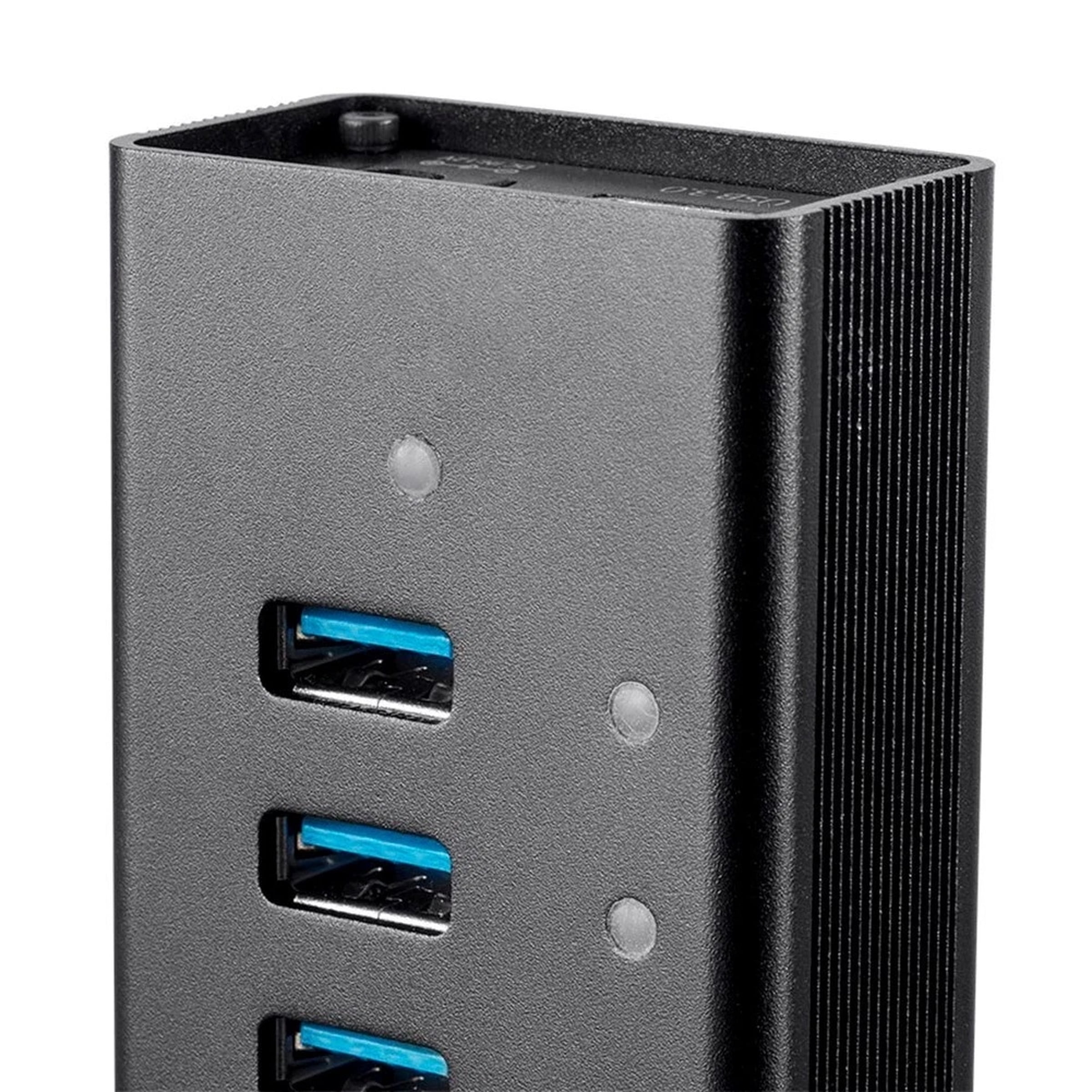 13 Port USB 3.0 Hub 5Gbps Super Speed w/ 2.4A Charging Port & AC Power Adapter